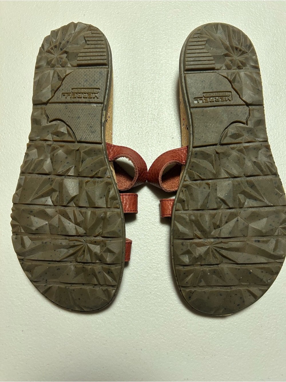 Merrell Women’s Brown Strappy Cork-Style Slide Sandals - NWOT - Size 8 - Picture 2 of 5